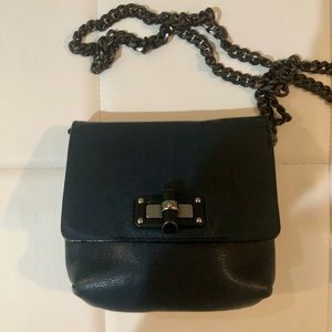 LANVIN Happy Mini Pop Quilted Crossbody Bag, Navy